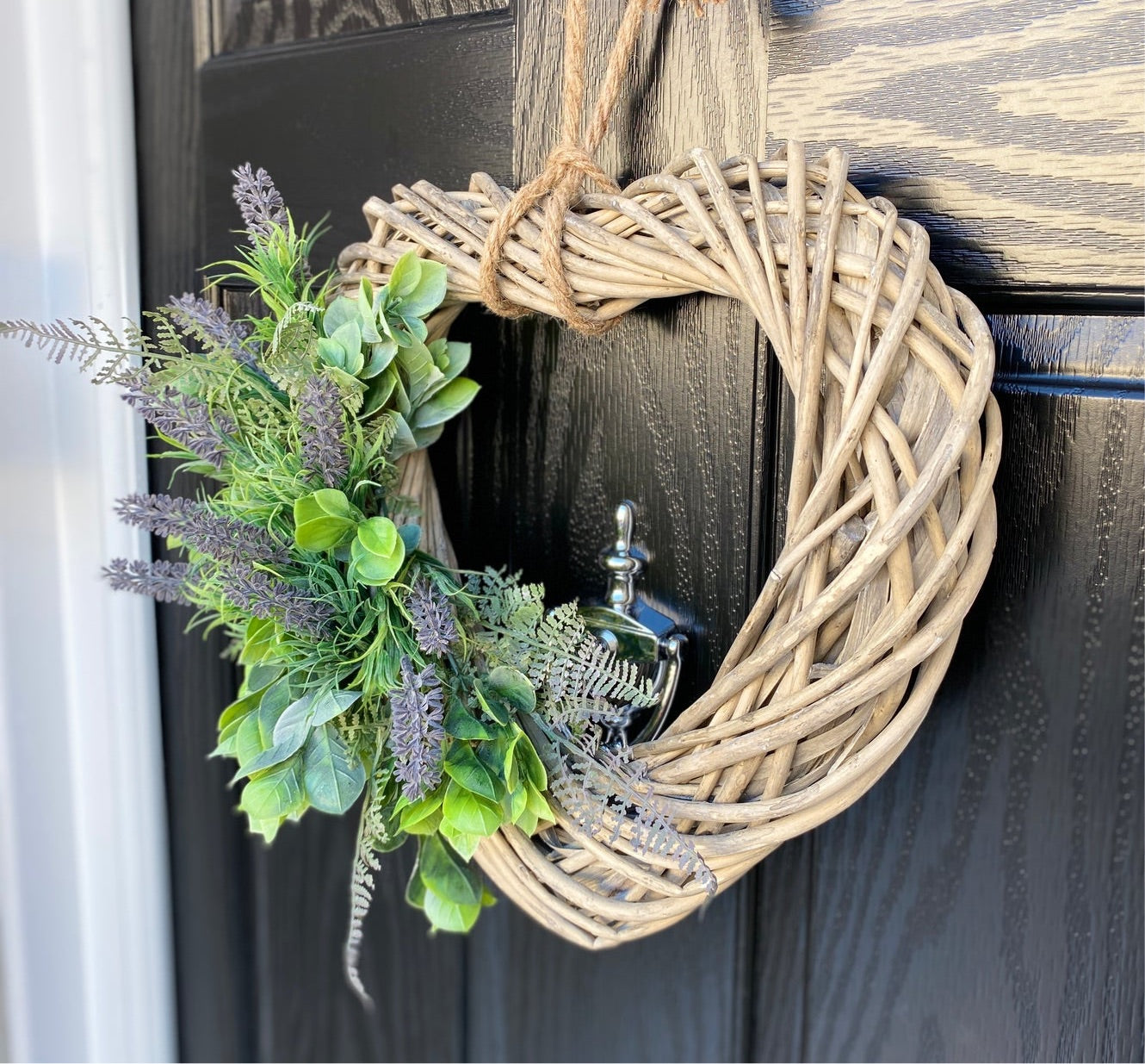 Lavender Heart Wreath – Hutton Faux Flowers